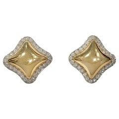 Vintage Esther Gallant 14K Diamond Earrings