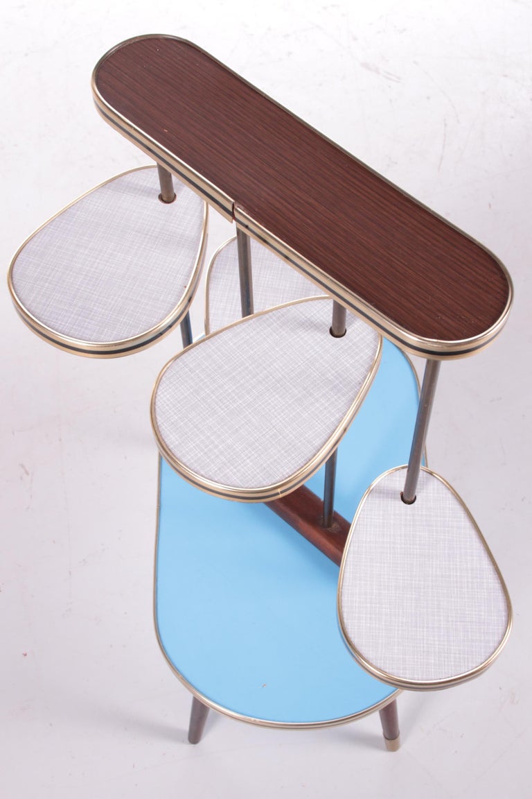 Vintage Etagere Plant Stand Sixties with Beautiful Colours For Sale at