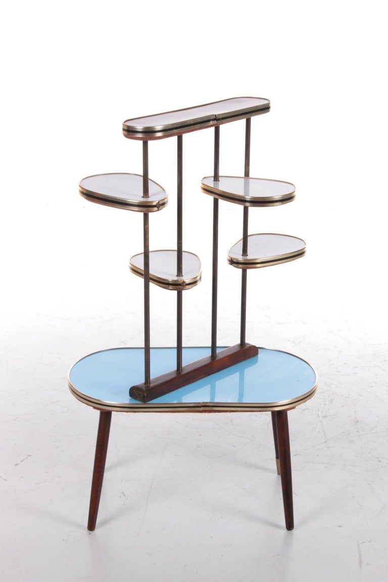 Vintage Etagere Plant Stand Sixties with Beautiful Colours For Sale at