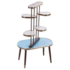 Vintage Etagere Plant Stand Sixties with Beautiful Colours