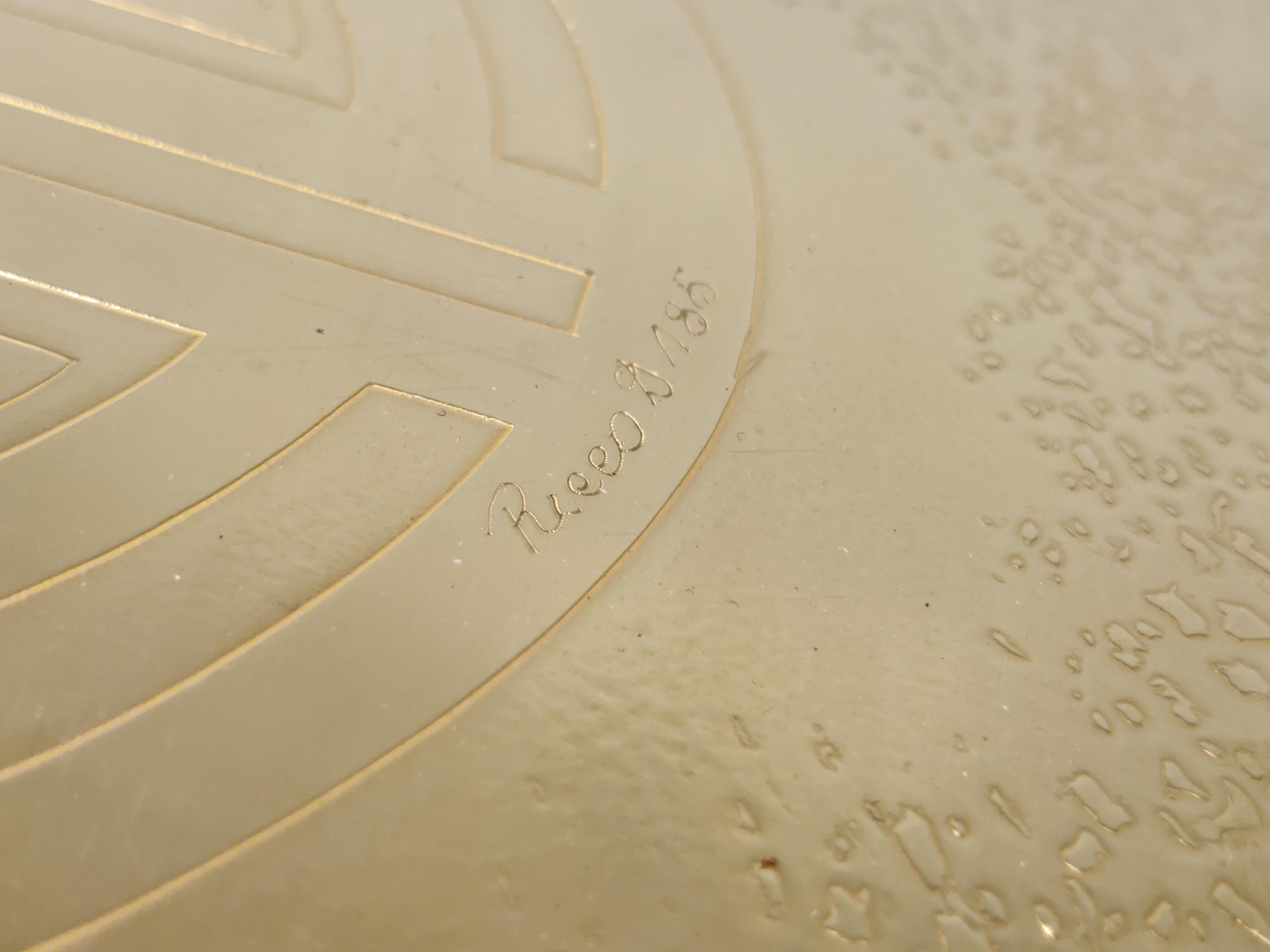 Vintage Etched Brass Coffee Table by Ricco D, 1970s For Sale 2