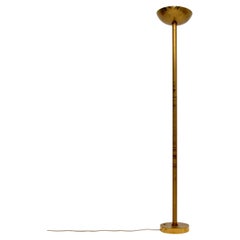 Vintage Etched Brass Floor Lamp by Willy Daro