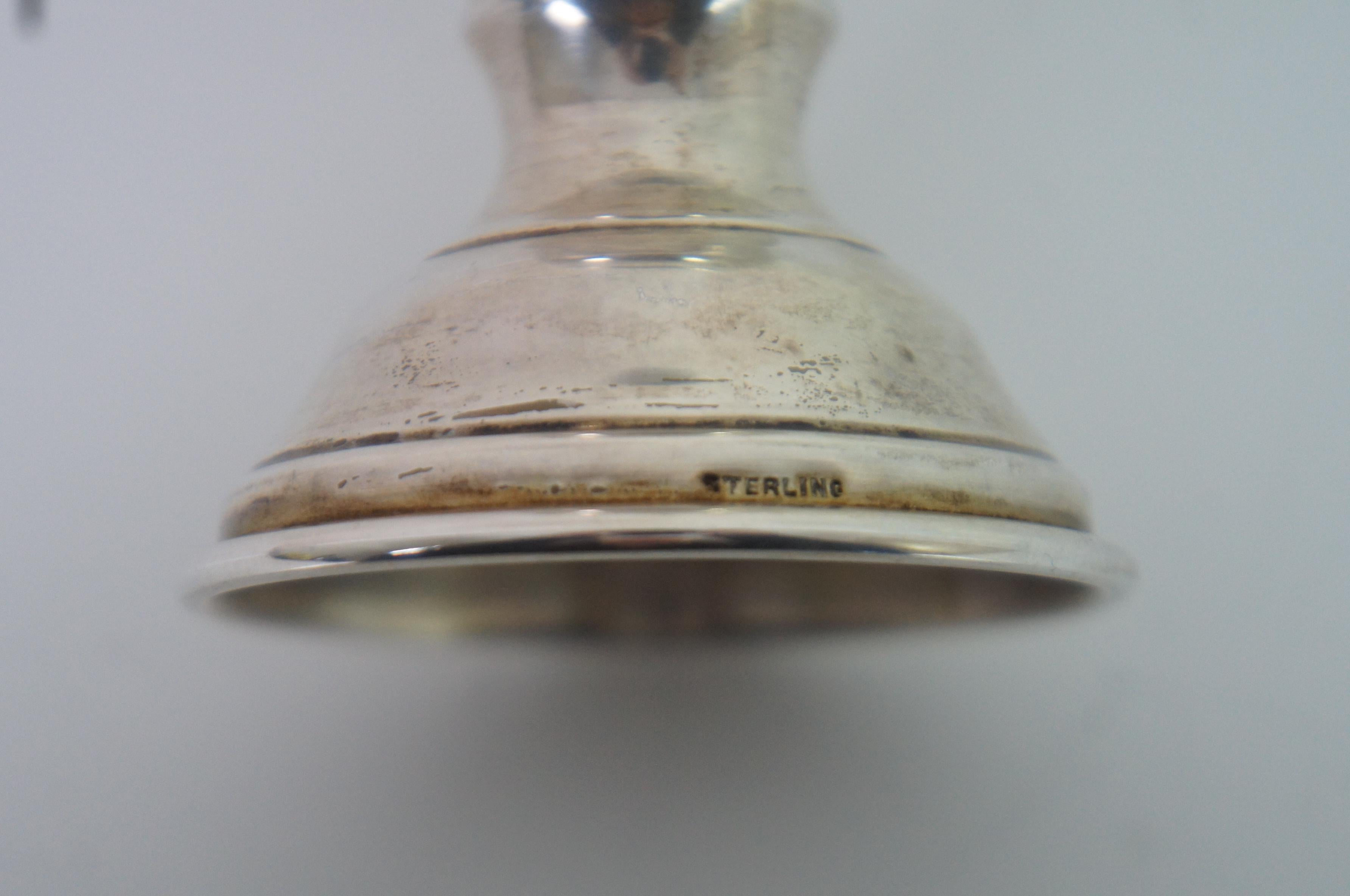 Vintage Etched Star of David Sterling Silver 925 Kiddush Wine Cup Judaica  6