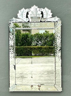 Vintage Etched Venetian Mirror