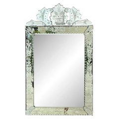 Vintage Etched Venetian Mirror
