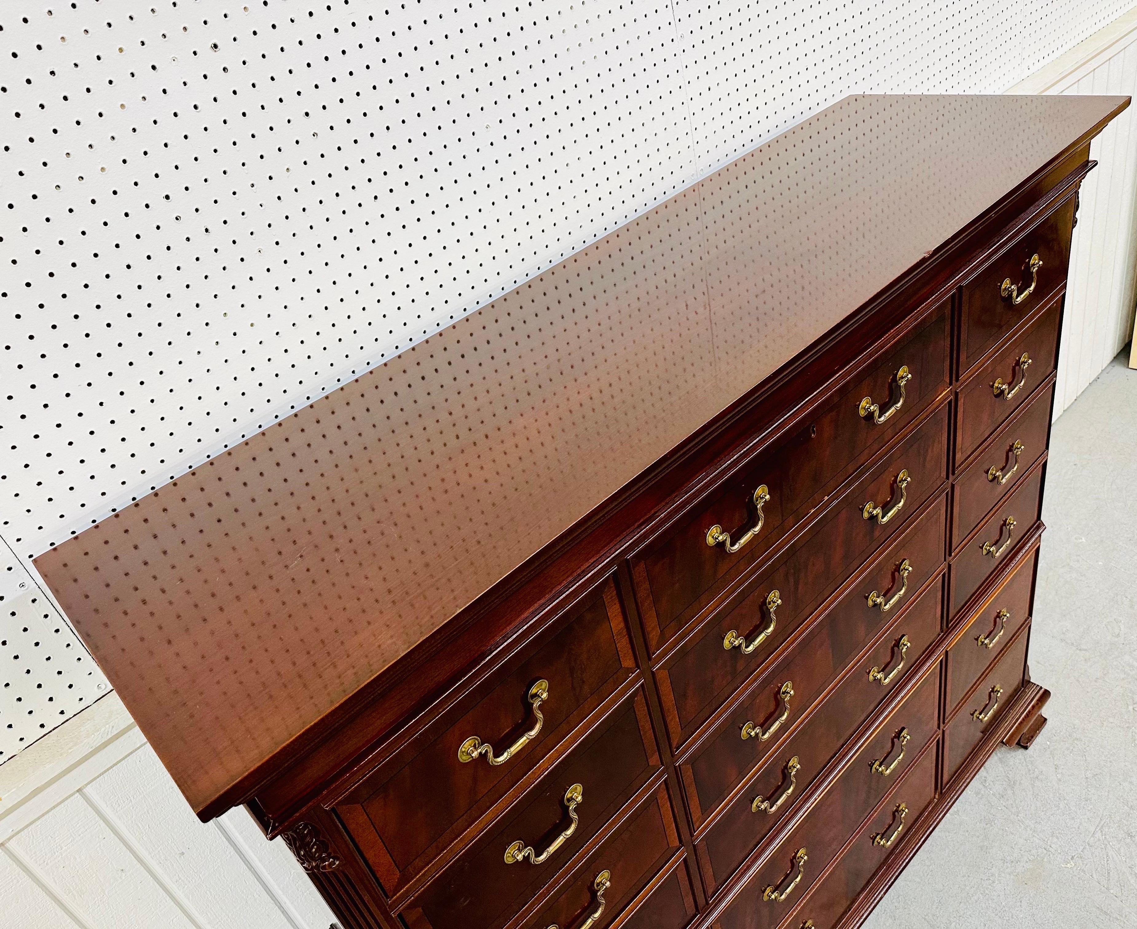 American Vintage Ethan Allen “18th Century” Mahogany Chest of Drawers