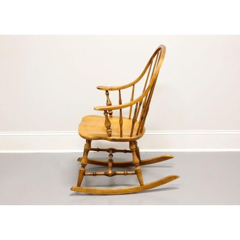 American Colonial ETHAN ALLEN Circa 1776 Solid Maple Windsor Style Rocking Chair