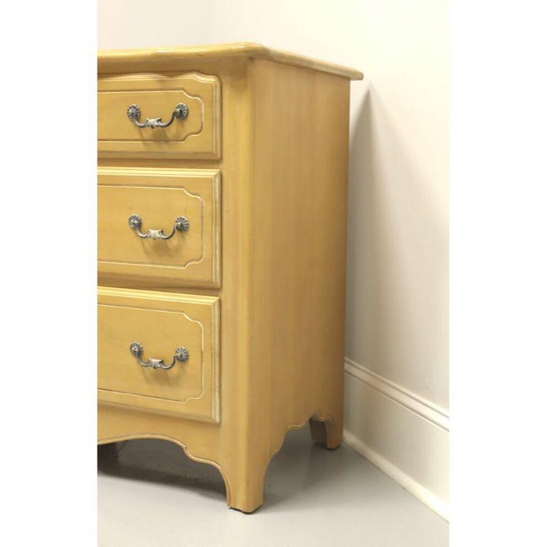 ETHAN ALLEN French Country Pickled Distressed Finish Triple Dresser For