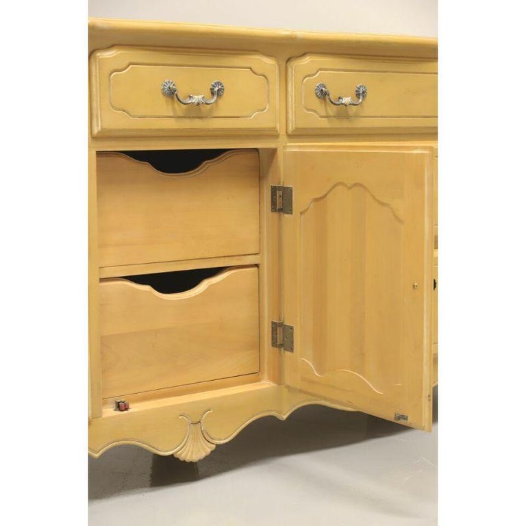 ETHAN ALLEN French Country Pickled Distressed Finish Triple Dresser For