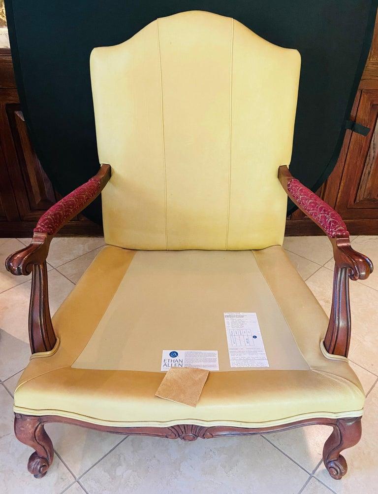 Vintage Ethan Allen French Louis XV Style Bergere / Marquis Lounge