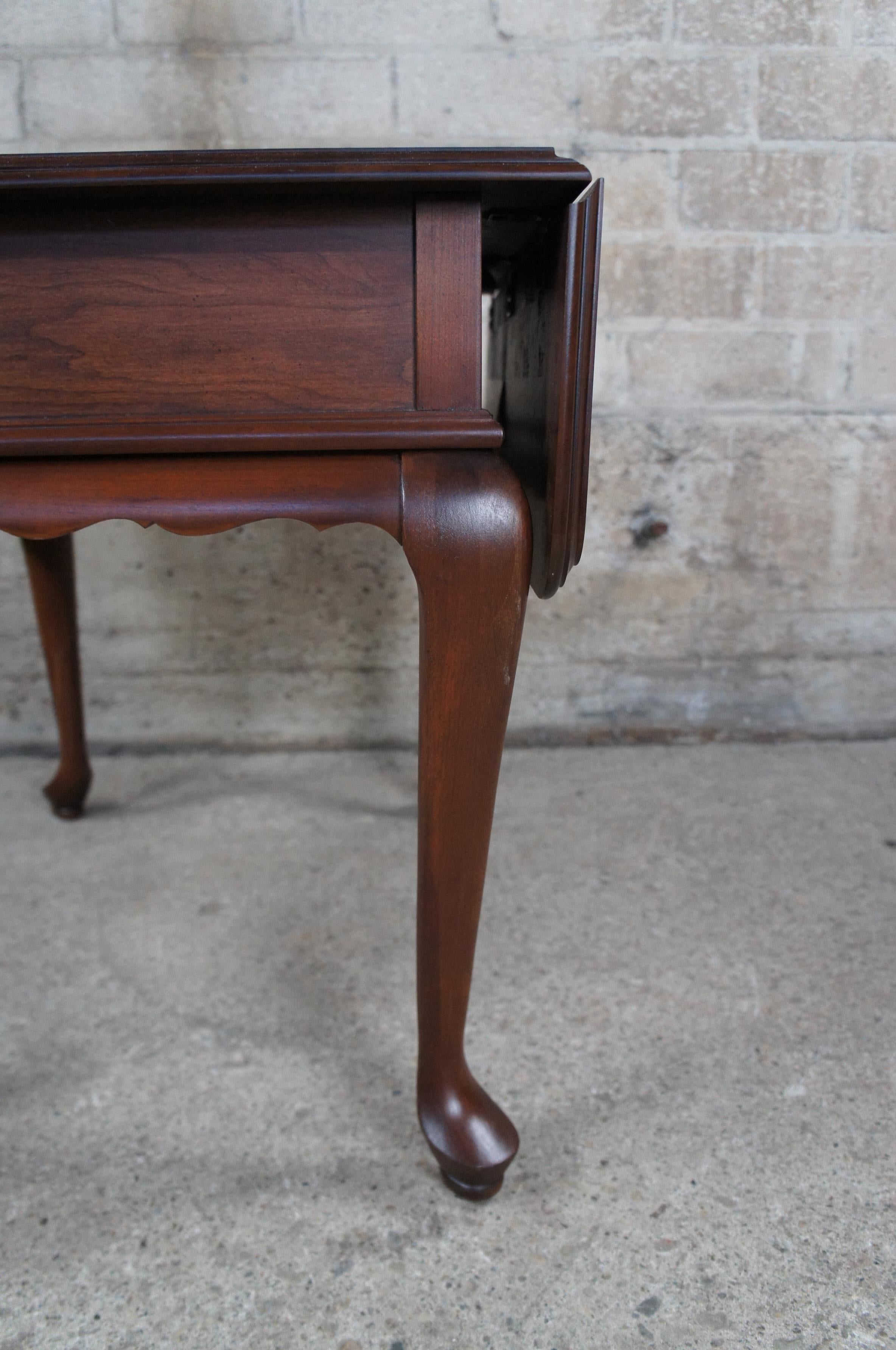 Vintage Ethan Allen Georgian Court Drop Leaf Pembroke Side Accent Table 11-8164 3