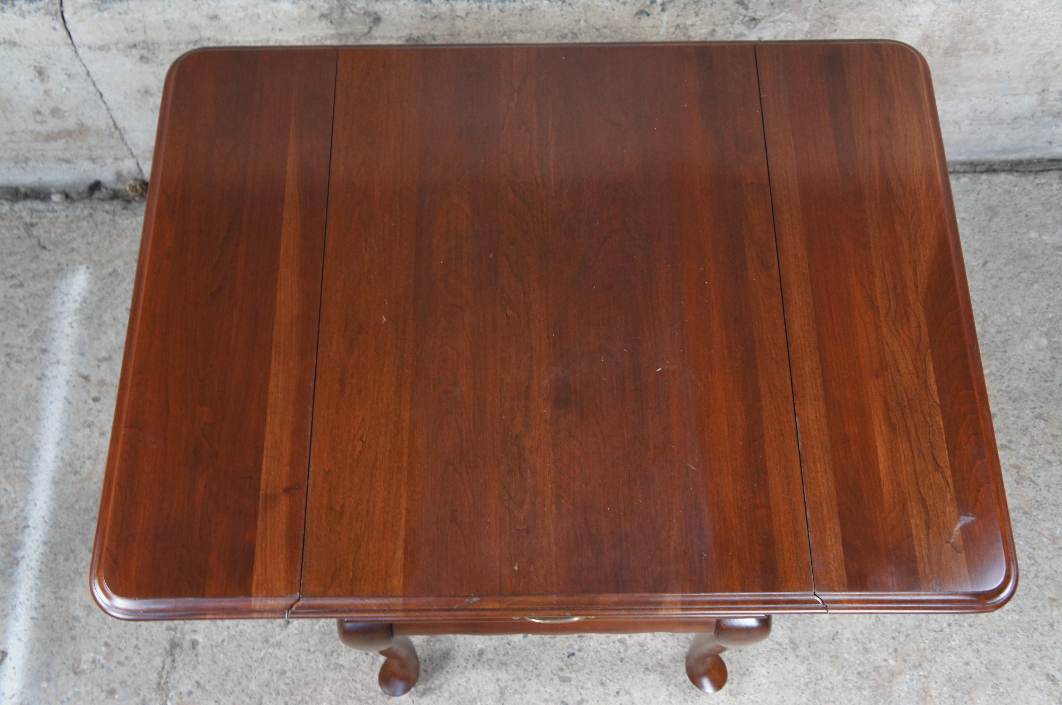 ethan allen drop leaf end table