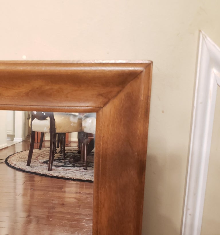 Vintage Ethan Allen Heirloom Nutmeg Maple Colonial Style Wall Mirror