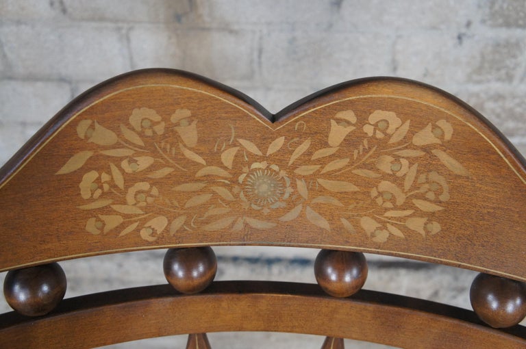 Vintage Ethan Allen Old Tavern Pine Stenciled Back Rocking Chair Rocker ...