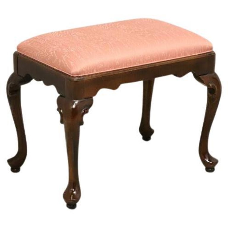 Vintage Ethan Allen Queen Anne Bench / Footstool A at 1stDibs
