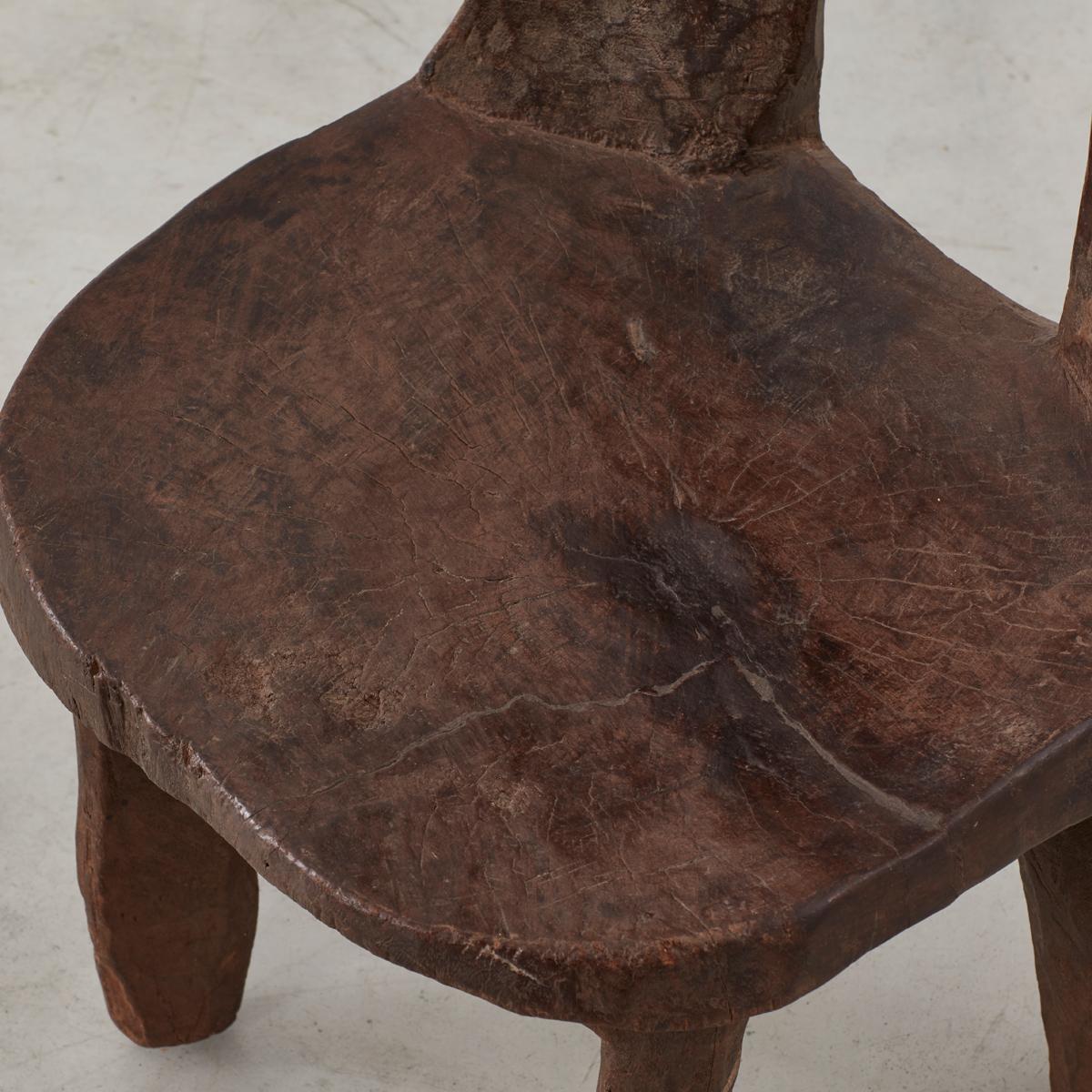 Wood Vintage Ethiopian Chair, Ethiopia, circa 1950