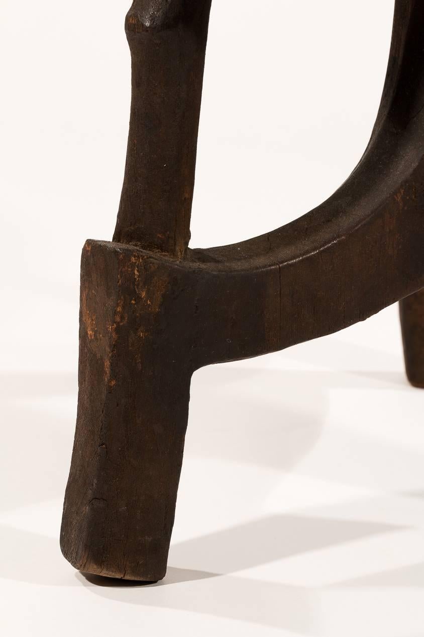 Wood Vintage Ethiopian Chair