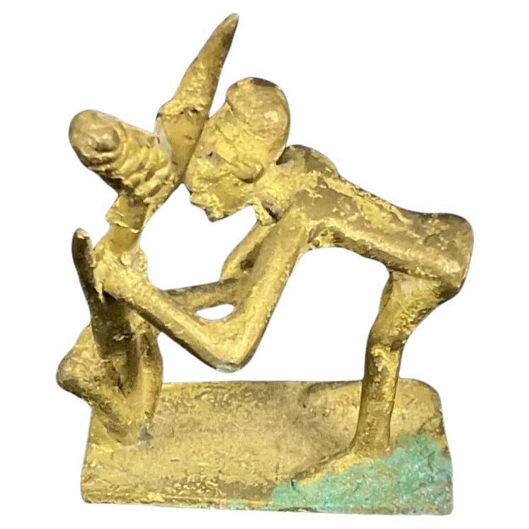Vintage Ethnic Bronze Figurine, "Civilta" - 2Y450