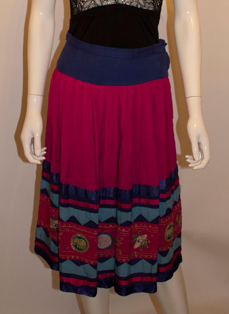 Vintage Ethnic Kobi Skirt For Sale at 1stDibs