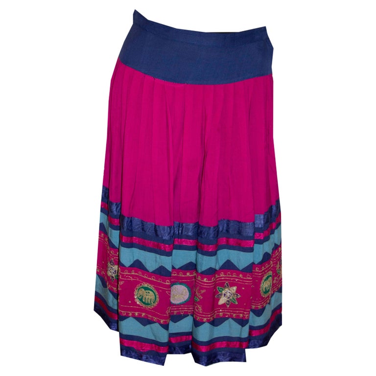 Vintage Ethnic Kobi Skirt For Sale at 1stDibs