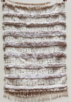 Vintage Moroccan Berber Shawl, Handwoven Wool, 1950s Bohemian Style