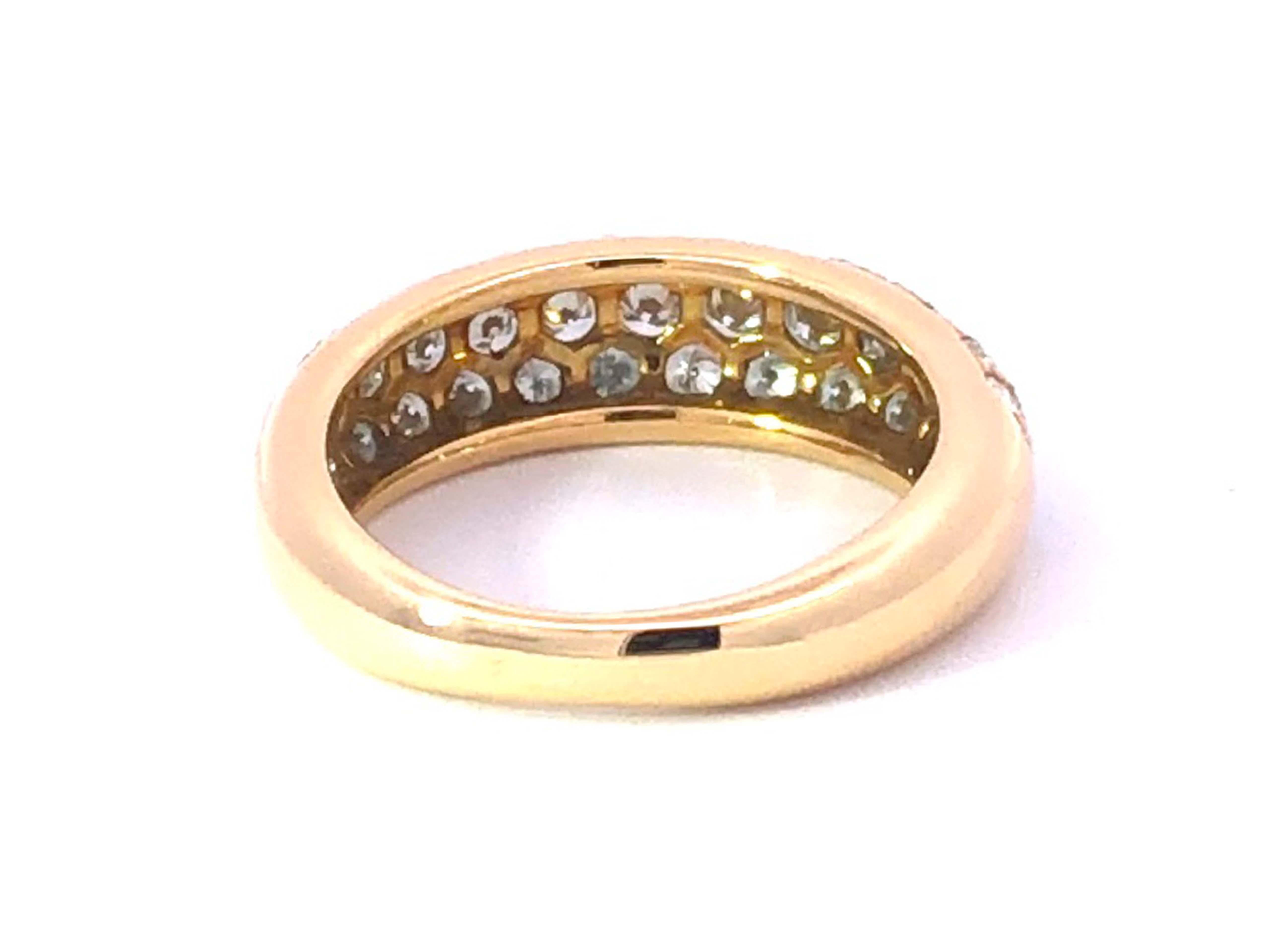 Vieille bague Étincelle De Cartier avec diamants en or jaune 18k Pour femmes en vente