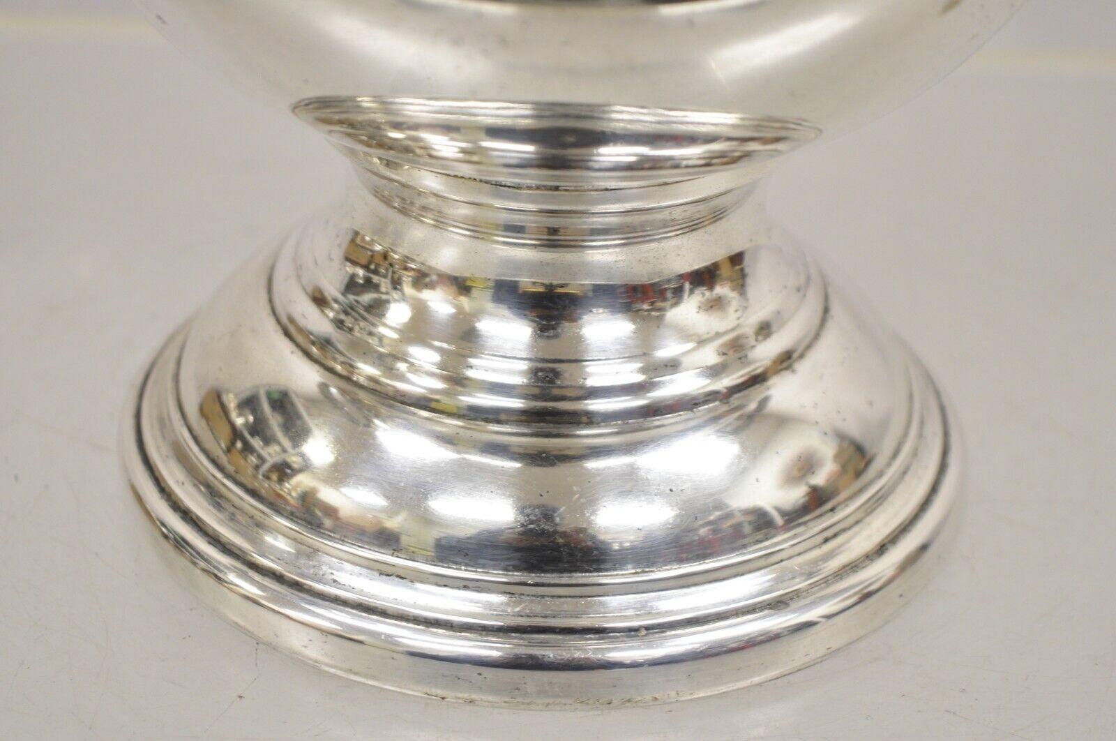 Vintage Eton Silver Plated Twin Handle Trophy Cup Champagne Chiller Ice Bucket For Sale 1