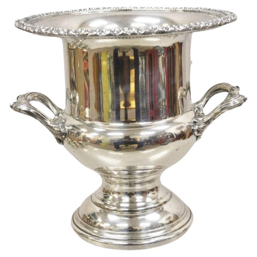 Vintage Eton Silber plattiert Twin Griff Trophy Cup Champagner Chiller Eiskübel im Angebot