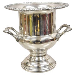 Antique Eton Silver Plated Twin Handle Trophy Cup Champagne Chiller Ice Bucket