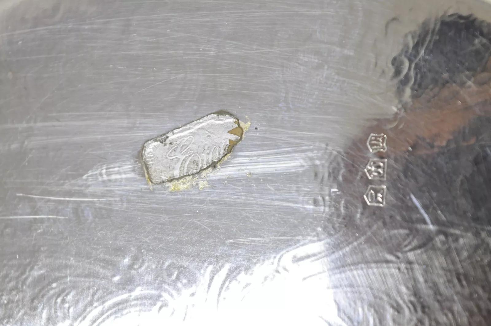 Plato baratija ovalado pequeño de estilo victoriano Vintage Eton bañado en plata en venta 1