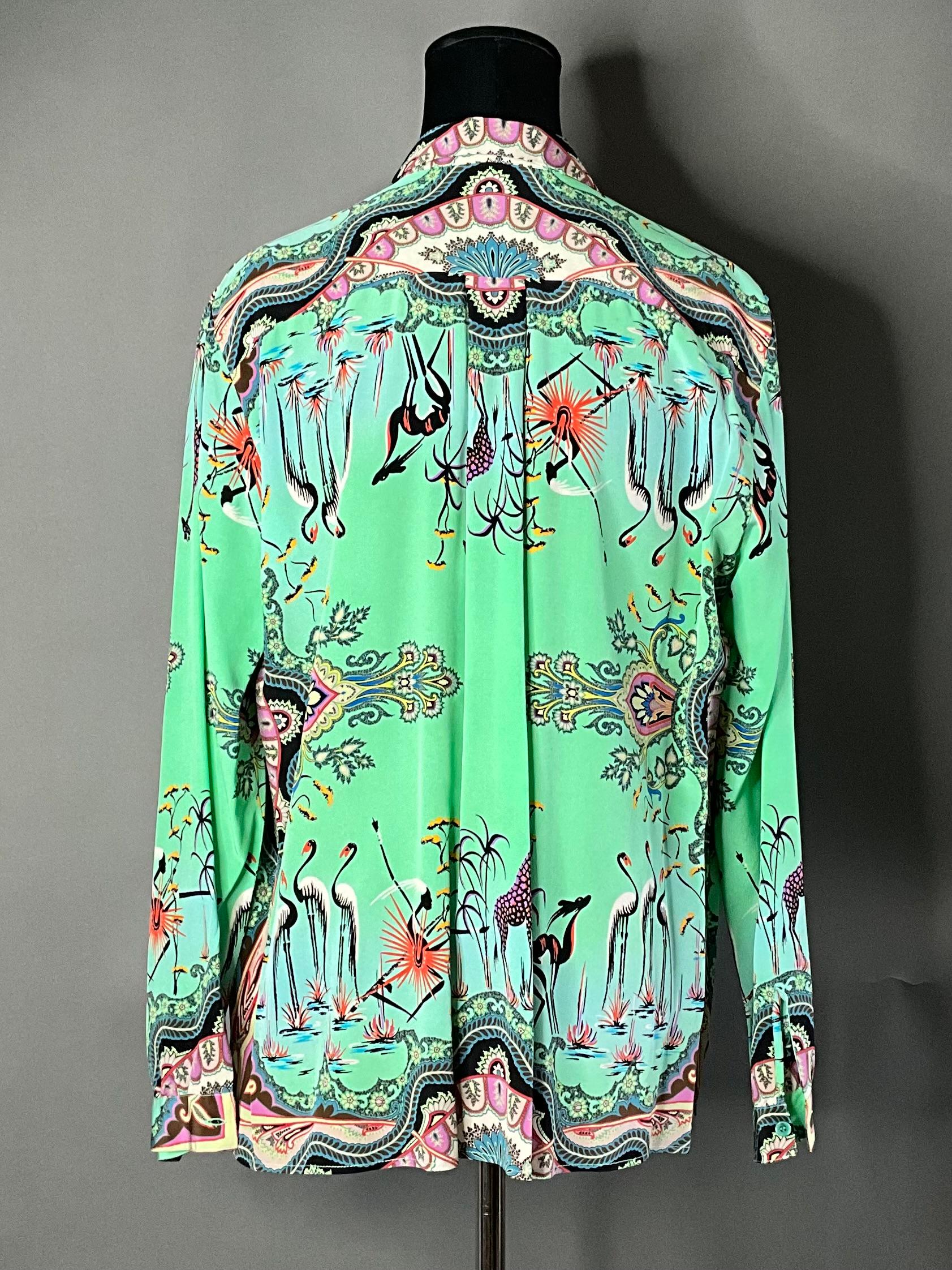 Camicetta vintage di Etro in seta Greene & Greene in vendita 1