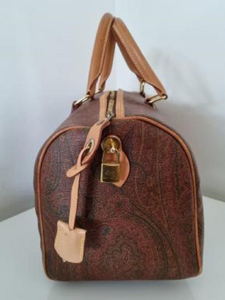 Etro Paisley Canvas 48H Wochenendtasche Damen im Angebot