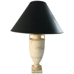 Etruscan Alabaster Urn Lamp by Vaughn