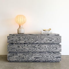 Vintage Ettore Sottsass Veneer Dresser Postmodern MCM Retro 80s