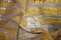 Vintage Eugenius Yellow, Gold and Buff Colour Gown