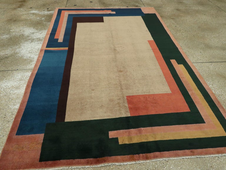 Vintage European Art Deco Rug at 1stDibs