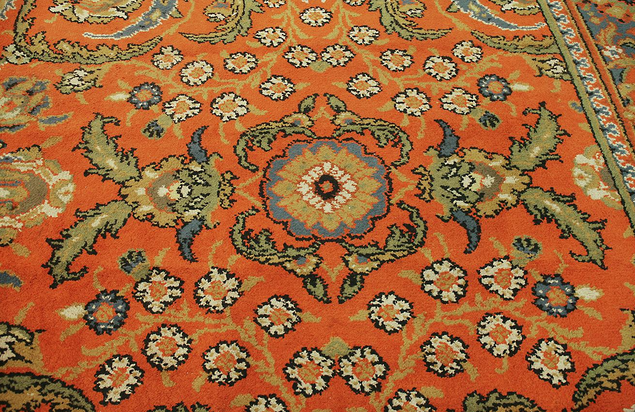 Wool Vintage European Carpet, ca. 1920 For Sale