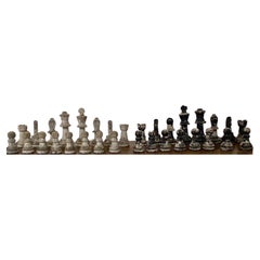 Europäisches Schachspiel im Vintage-Stil