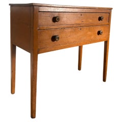 Vintage European Farmhouse Hunt Board Two-Drawer Dresser — Primitive Country