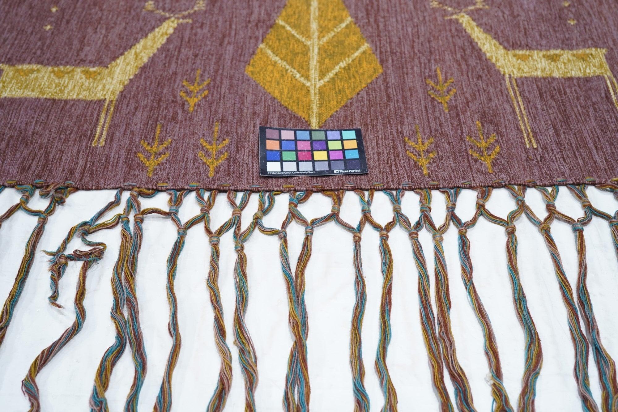Vintage European Flat Weave Rug 1'11'' x 4'3'' For Sale 6