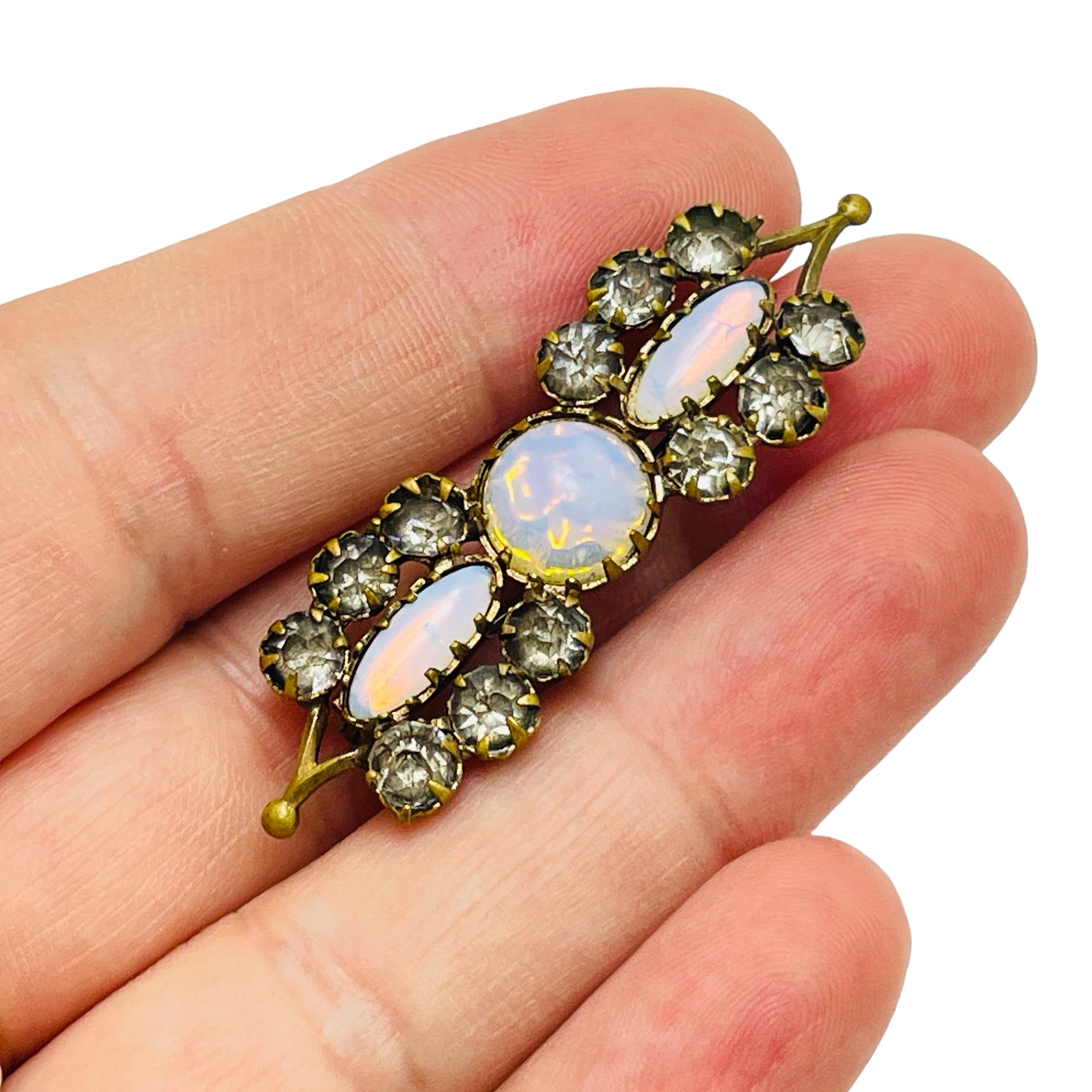De las mujeres Broche europeo vintage de cristal dorado de diseño en venta
