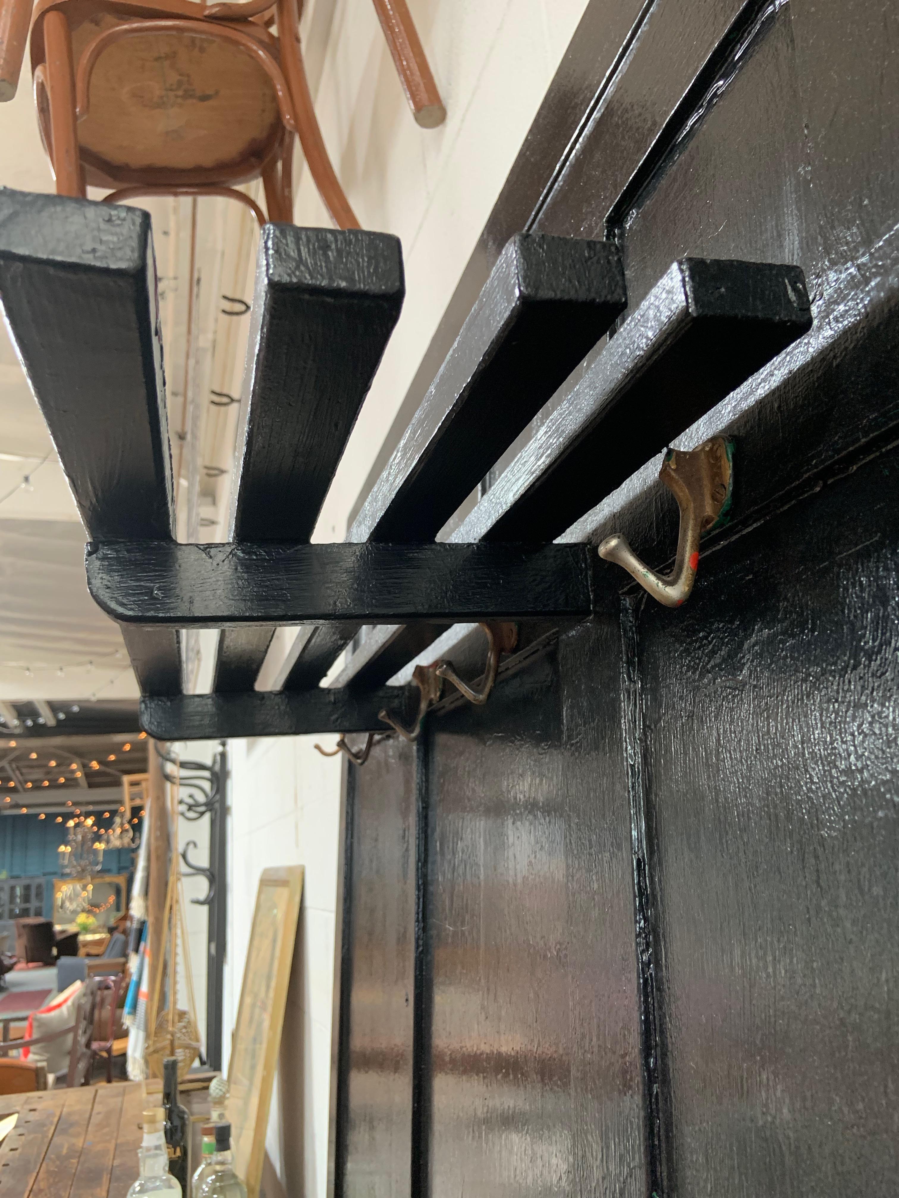 Hand-Painted European Hall Rack For Sale