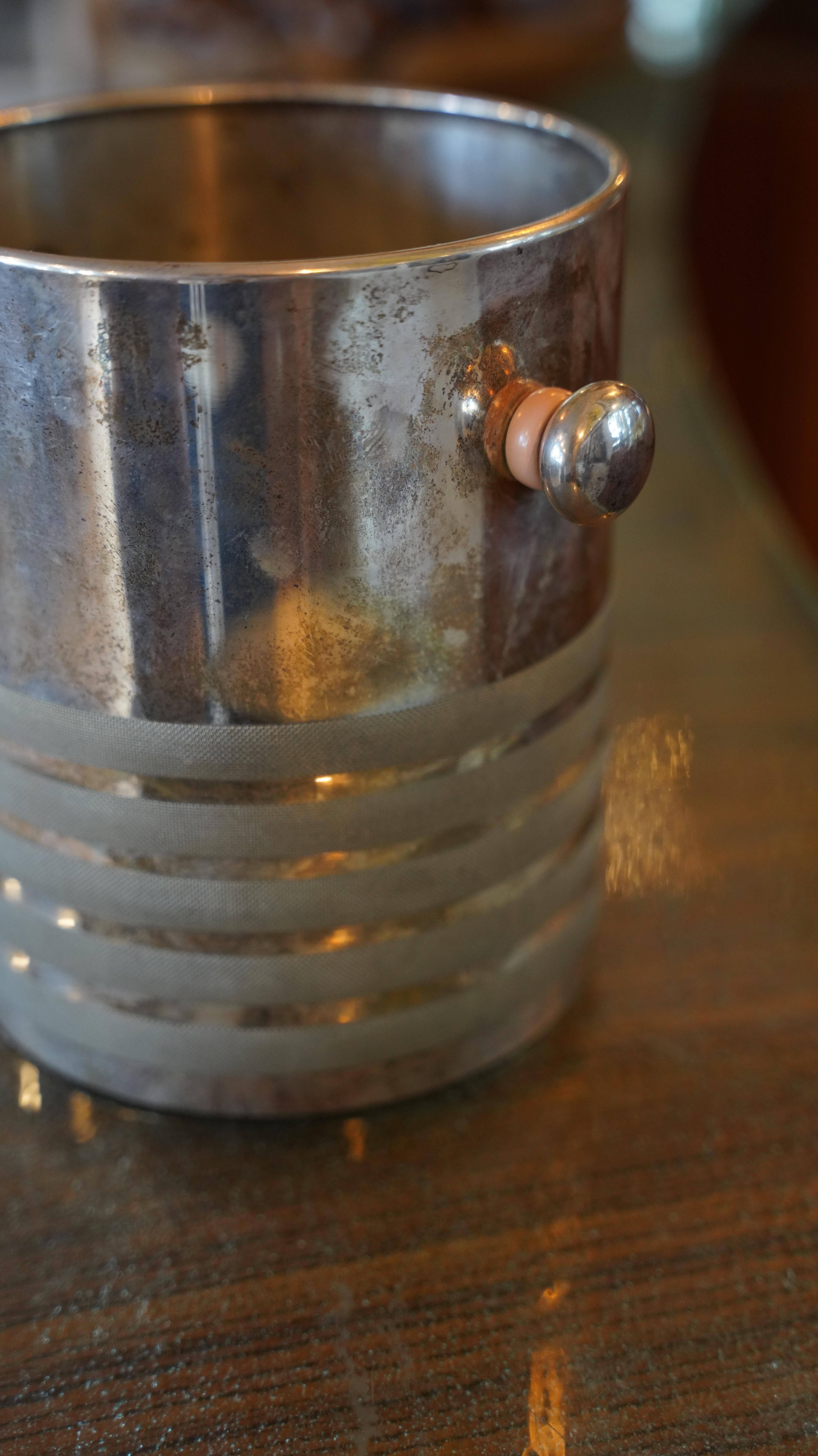 Metal Vintage European Ice Bucket For Sale