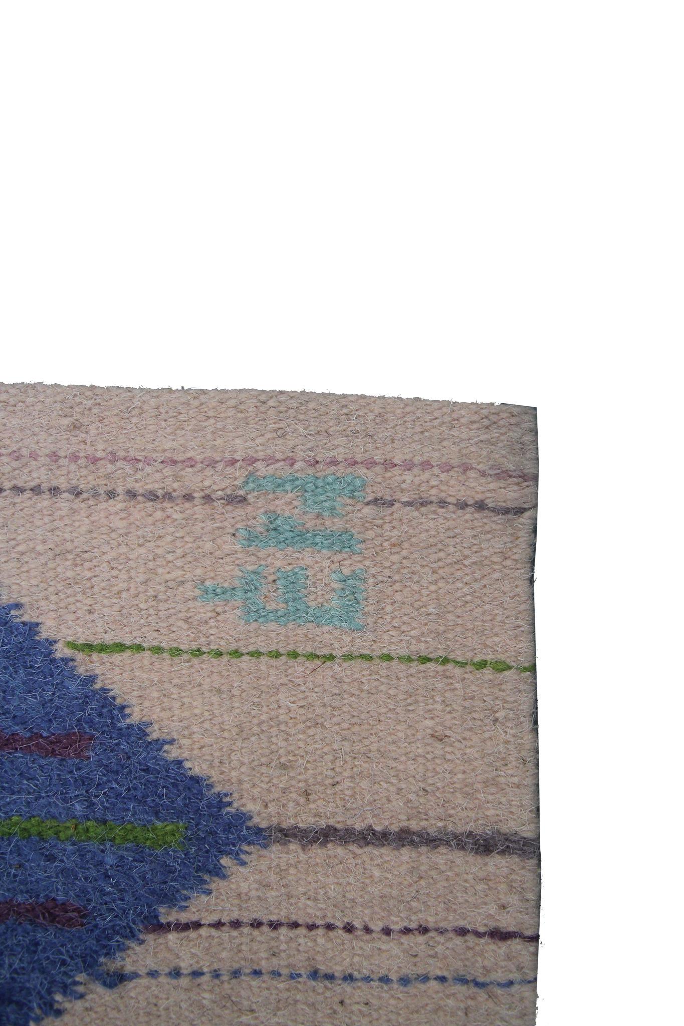 Laine Tapis Kilim européen vintage tissé à plat Kelim Tapis de tapisserie artisanal Art Nouveau en vente