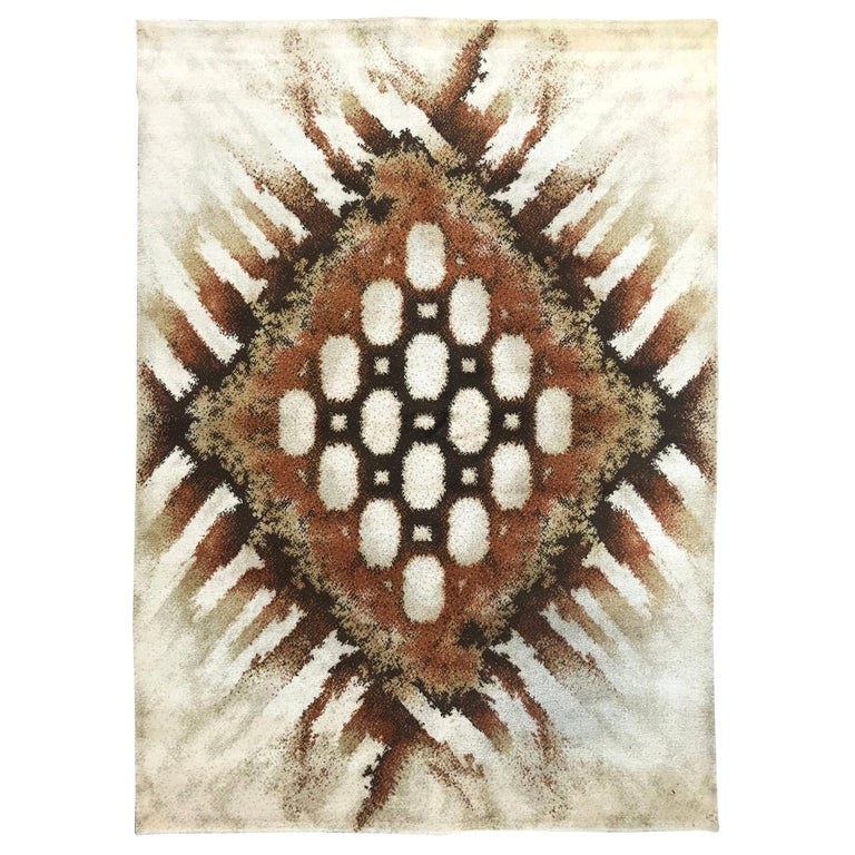 Vintage European Modern Design Rug For Sale at 1stDibs