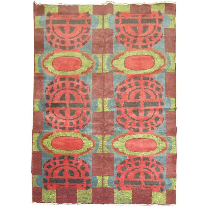 Vintage European Garden Rug with Renaissance Style, Square Area Rug For ...