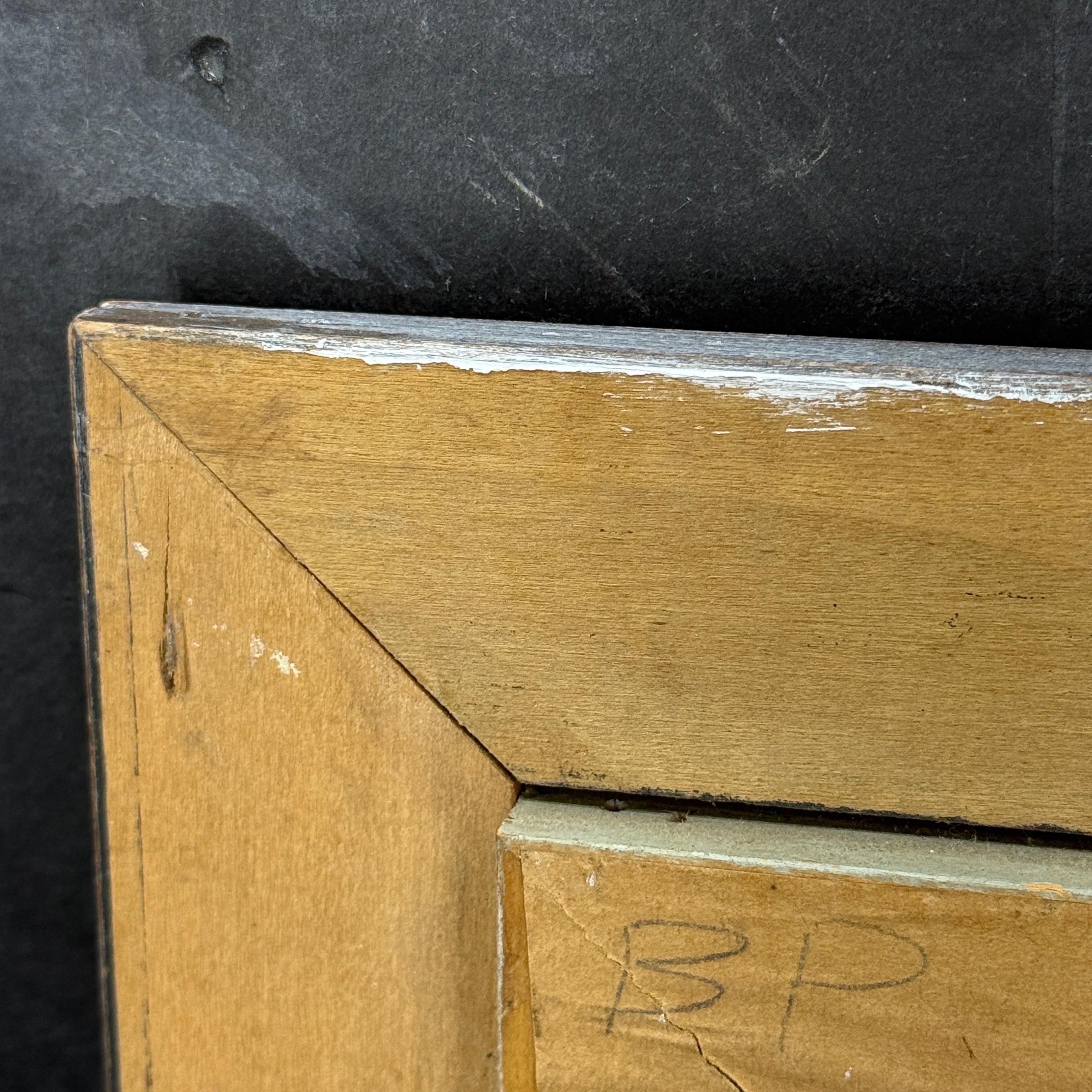 Pittura a olio su tavola europea d'epoca con barca a vela in acqua, firmata in vendita 4