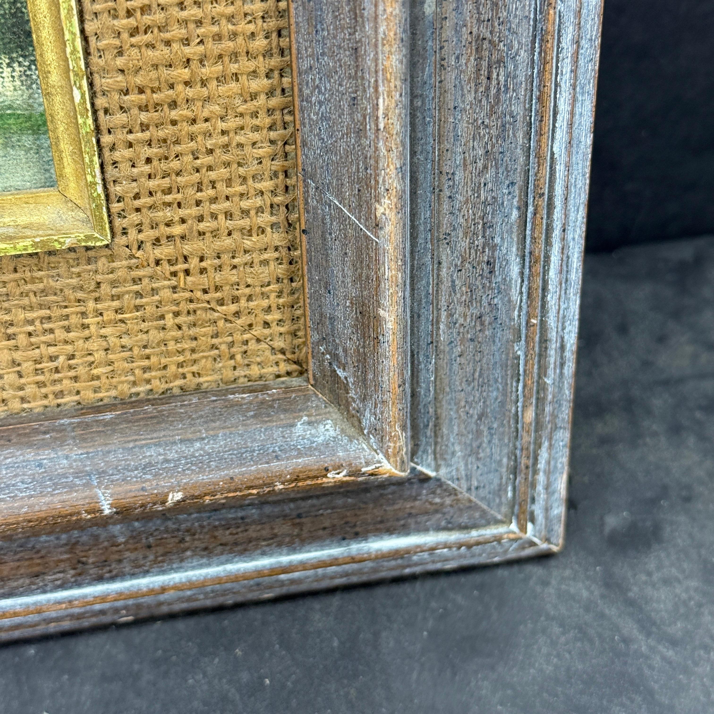 Pittura a olio su tavola europea d'epoca con barca a vela in acqua, firmata in vendita 8