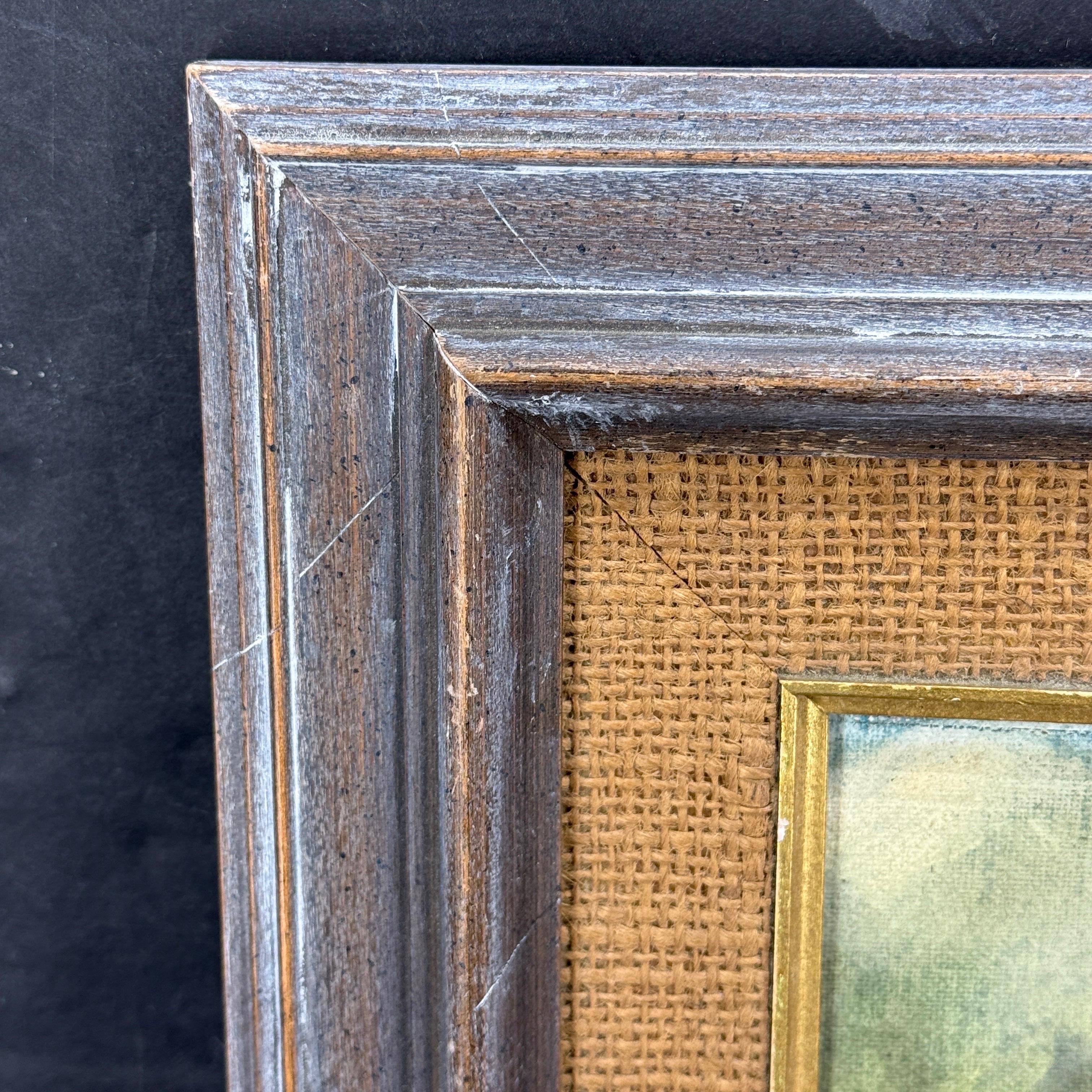 Pittura a olio su tavola europea d'epoca con barca a vela in acqua, firmata in vendita 3