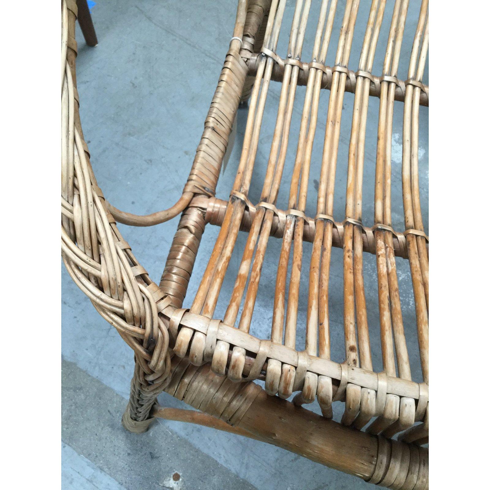 Boho chic rattan chair from the 1950s. In great condition!